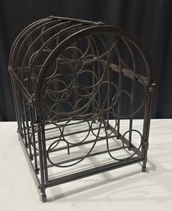 Heavy Black Metal Wine Rack