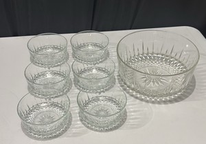 7 Piece Glass Salad Bowl Set