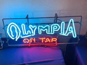 Vintage Neon Olympia Beer Sign