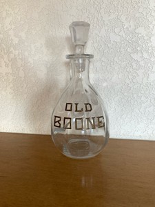 Antique Glass Old Boone Bar Back Bottle