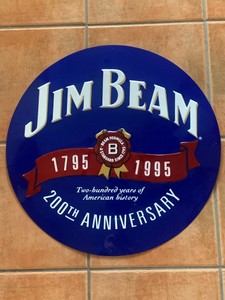 Large Jim Beam Metal Sign
