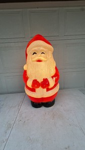 Vintage Blow Mold Santa