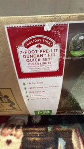7 ft pre lit tree