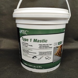 TEC Type 1 Mastic 1 partial Gallon White Tile Adhesive  contents still soft