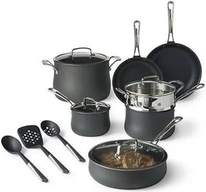 Cuisinart Contour 14-pc. Cookware Set with Tools  Retail $380