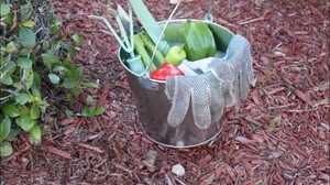 Pack of 2 Galvanized Pail 10L  Beer Bucket, Garden Planter, Snack Pail, 10x10x9.5  inches  Retail $25