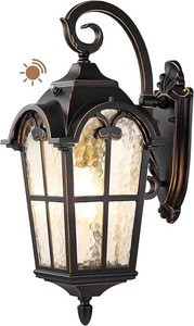 2 Pack Outdoor Wall Lights, 20.4 Large Size Exterior Lantern Fixture, Porch Lights Wall Mount, Roman Wall Lamp, Waterproof Outside Wall Sconce for Front Door Garage