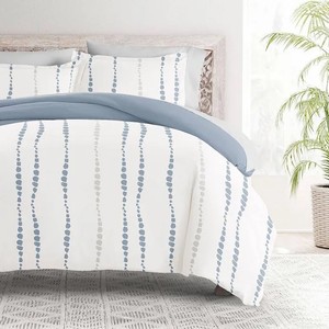 King - Cali King - Home Collection Bedding Bundle Patterned Duvet Cover and 2 shams