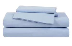 Washed Cotton Blue King 4-Piece Sheet Set, The Farmhouse Brand