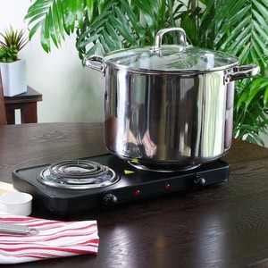 16 qt. Stainless Steel Stock Pot with Glass Lid  Retail $47