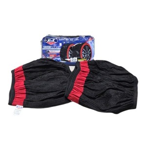 Retail price new $80$140 K&K Snow Socks Ultra Grip Series Tire Traction Socks  Size Large  Pair with Storage Bag