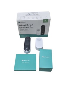 WUUK Wired Smart Doorbell Pro 2K Video Doorbell With Chime and Manuals
