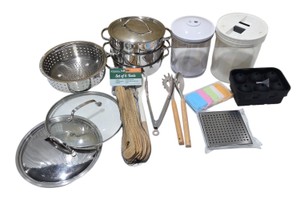 Cuisinart Stainless Universal Steamer, Kitchen Tools, Silicone Molds, Containers & Accessories Lot