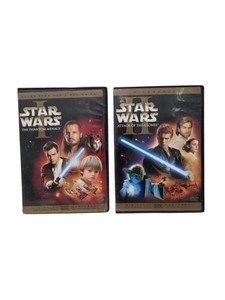 Star Wars DVD Lot - Episode I The Phantom Menace & Episode II Attack Of The Clones