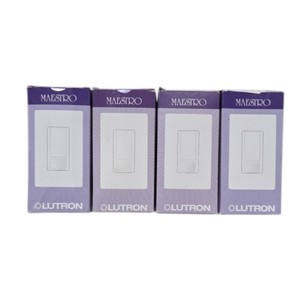 Lot of 4 Lutron Maestro MS-OPS2-WH White Occupancy Sensor Switches Open Box