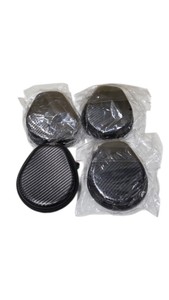 Black Semi-Hard Shell Zipper Carrying Case With Carabiner Clip