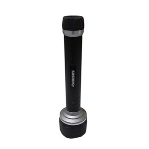 Husky 3 LED Flashlight BlackSilver 3 D Battery Flashlight