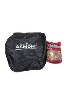 ASMOKE Grill Cover With Weber Cherry Wood Chips, 3L Bag