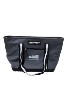 Patriot Coolers Gray Soft Tote Cooler Bag w Mortenson Logo & Rigid Bottom