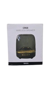 CR68 Wireless Bluetooth Speaker With Bass Light, Sealed Box