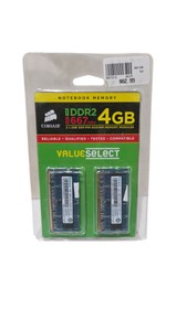 Corsair ValueSelect 4GB DDR2 667MHz Laptop Memory Kit 2x2GB SODIMM