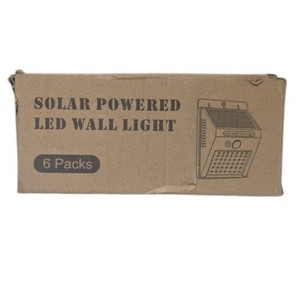 SEZAC Solar Powered LED Wall Lights 6 Pack Motion Sensor Outdoor Lights