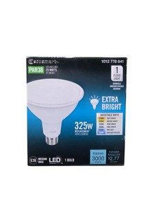 EcoSmart PAR38 Extra Bright LED Flood Light Bulb 3000 Lumens Adjustable White