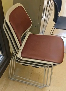 cushioned metal chairs (Hall 2F)