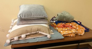 pillows blankets