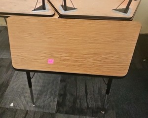 trapezoid laminate desk x5  (r213)