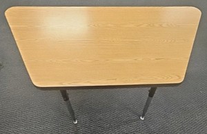 trapezoid laminate table X6  (r210)