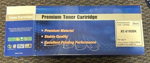 premium toner cartridge XE6180BK black brand new (r204)