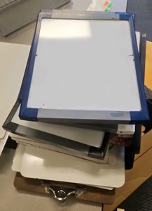assortment of clipboards and dry erase boards  (r211)