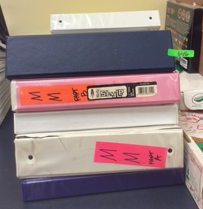 Assorted math binders (R126)