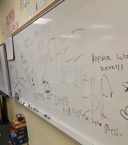dry erase whiteboard  (r211)