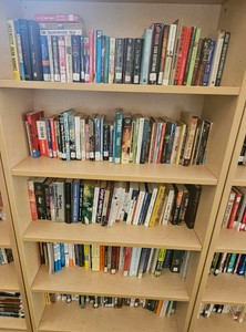 shelf of books  (r203)