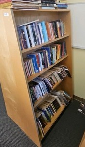 bookshelf books not included  (r203)