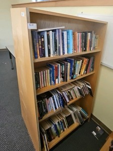 books on shelf but case not included  (r203)