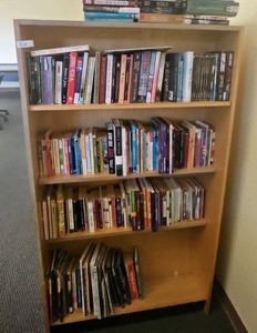 books on shelf bookshelf is not included  (r203)