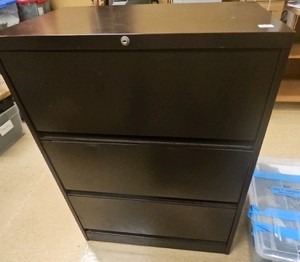 metal filing cabinet full of curriculum and plays (R127)