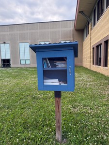 book sharing box (outside building one)