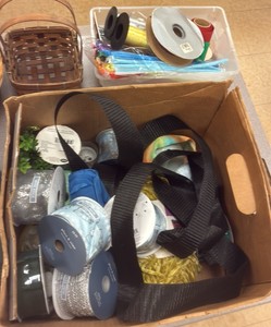 miscellaneous baskets and ribbons(R132)