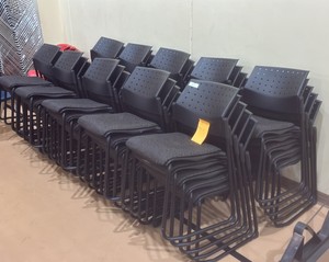 black chairs (gym)