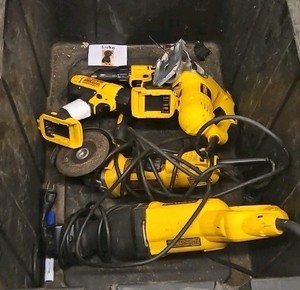 assortment of DeWalt tools (R139)