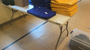 White folding table only (gym)