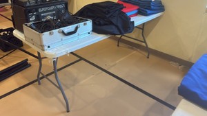 White folding table only (gym)