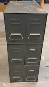 cabinet six drawers metal(R139)