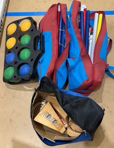 bocce balls, and ladder games (gym)