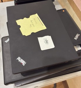 10 Black ThinkPad, computers (gym)