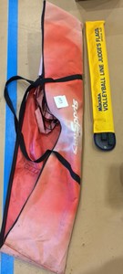 Sports net and line Judge flags (gym)